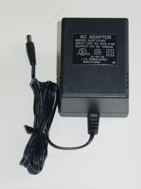 NEW AD57121600 AC Adapter 12V 1600mA 1.6A